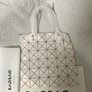 Bao Bao Issey Miyake Lucent Frost Tote Bag Matt White